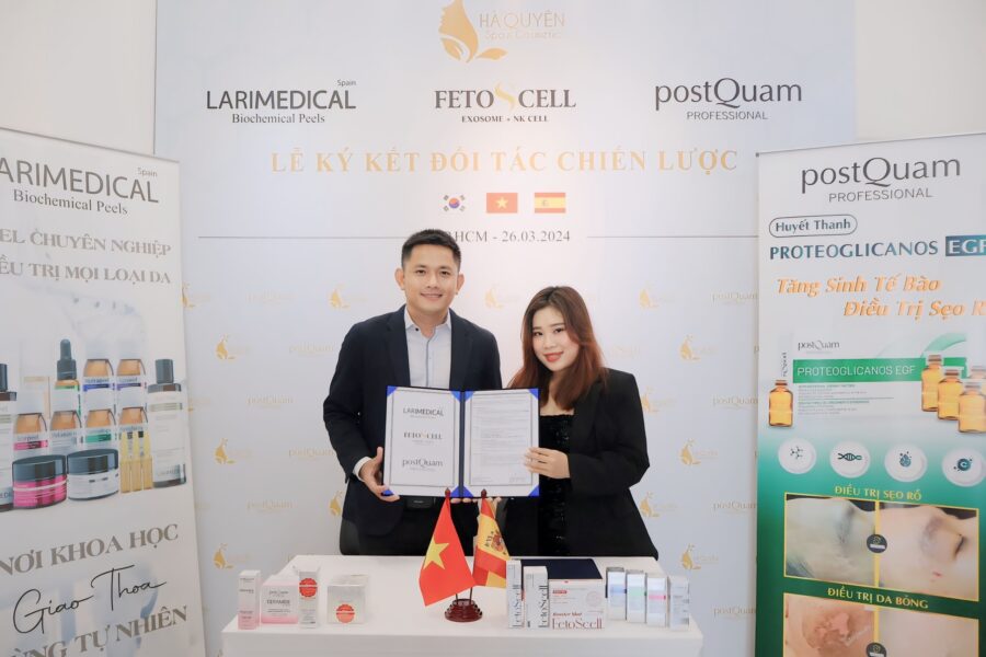 LARIMEDICAL THÀNH CÔNG KÝ KẾT HỢP TÁC CÙNG HÀ QUYÊN SPA & COSMETICS